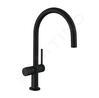 Hansgrohe M54 - Dřezová baterie Talis 220, s uzavíracím ventilem pro spotřebič, matná černá 72805670