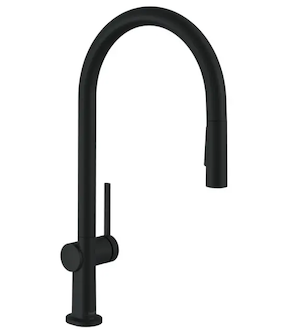 Hansgrohe M54 - Dřezová baterie Talis s výsuvnou sprškou, EcoSmart, matná černá 72842670