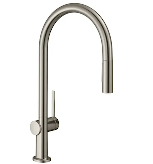 Hansgrohe M54 - Dřezová baterie Talis s výsuvnou sprškou, sBox, vzhled nerezu 72801800