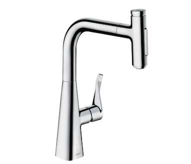 Hansgrohe M71 - Dřezová baterie M7117-H240 s výsuvnou sprškou, sBOX, chrom 73817000
