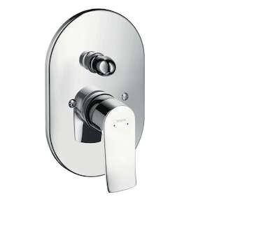 Hansgrohe Metris - Páková vanová baterie pod omítku, chrom 31484000