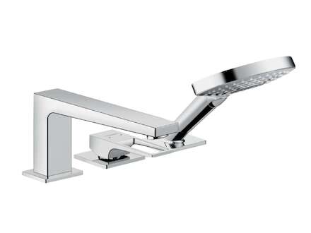 Hansgrohe Metropol - Baterie na okraj vany, 3-otvorová instalace, chrom 74551000