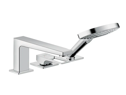 Hansgrohe Metropol - Baterie na okraj vany, 3-otvorová instalace, chrom 74551000