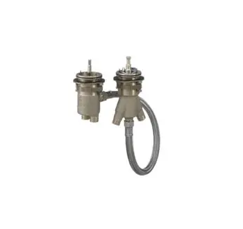 Hansgrohe Montážní tělesa - Základní těleso pro dvouotvorovou vanovou baterii na okraj s termostatem 13550180