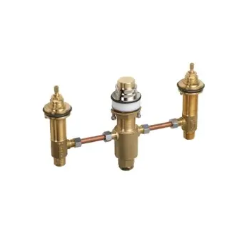 Hansgrohe Montážní tělesa - Základní těleso tříotvorové vanové baterie na okraj vany 13233180