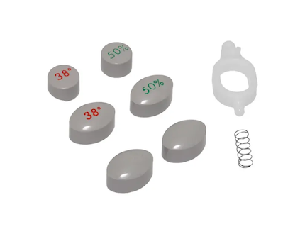 Hansgrohe Náhradní díly - Sada tlačítek pro termostatickou baterii Ecostat 1001 na stěnu, šedá 97231000