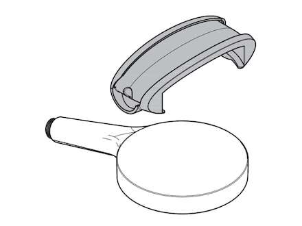 Hansgrohe  - Náhradní sprcha s adaptérem Allrounder, chrom 93829000