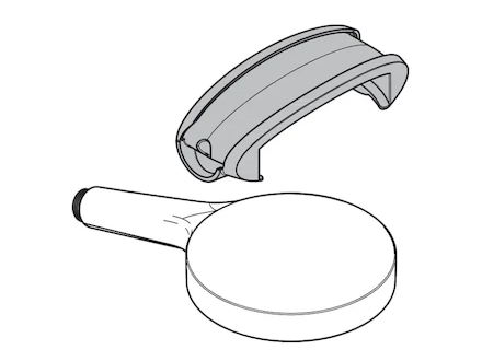 Hansgrohe  - Náhradní sprcha s adaptérem Allrounder, chrom 93829000