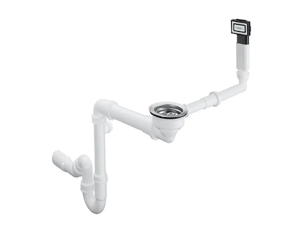 Hansgrohe Odtokové soupravy - Odtoková a přepadová souprava pro granitový jednodřez, chrom 43927000