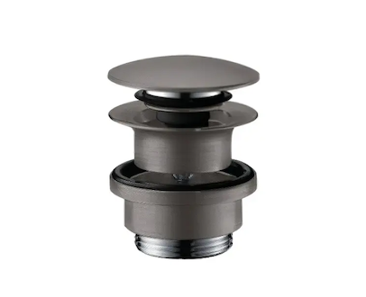 Hansgrohe Odtokové soupravy - Odtoková souprava Push-Open, kartáčovaný černý chrom 50100340