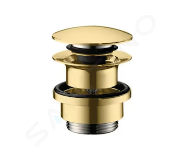 Hansgrohe Odtokové soupravy - Odtoková souprava Push-Open,  leštěný vzhled zlata 50100990