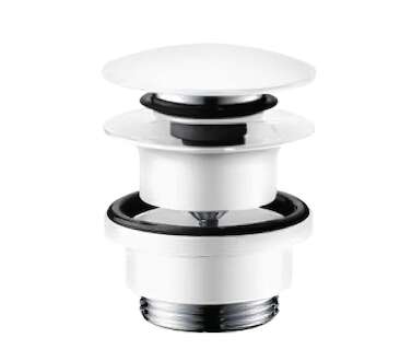 Hansgrohe Odtokové soupravy - Odtoková souprava Push-Open, matná bílá 50100700