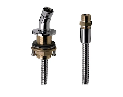 Hansgrohe Okrajové systémy - Držák sprchy pro montáž na okraj vany, chrom 28307000