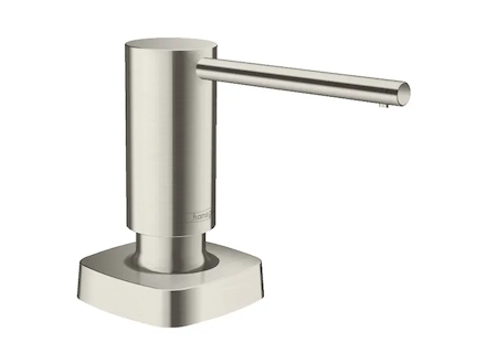Hansgrohe Příslušenství - Dávkovač mycích prostředků A71, 500 ml, nerezová ocel 40468800