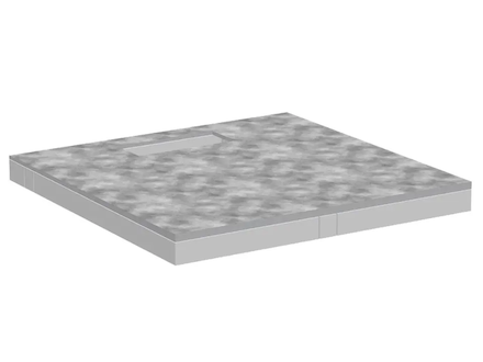 Hansgrohe Příslušenství - Spádová sprchová deska 100x100 cm, k obložení 56256000