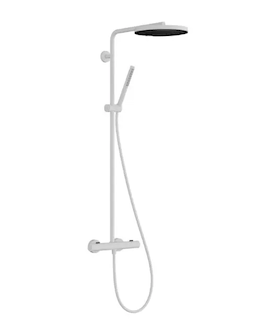Hansgrohe Pulsify S Puro - Sprchový set s termostatem, průměr 26 cm, 1 proud, EcoSmart, matná bílá 24223700