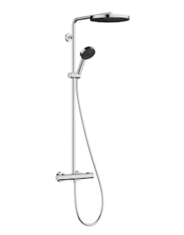Hansgrohe Pulsify S Puro - Sprchový set s termostatem, průměr 26 cm, 3 proudy, EcoSmart, chrom 24237000