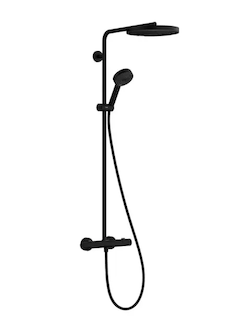 Hansgrohe Pulsify S Puro - Sprchový set s termostatem, průměr 26 cm, 3 proudy, matná černá 24236670