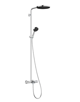 Hansgrohe Pulsify S Puro - Sprchový set s vanovým termostatem, průměr 26 cm, 3 proudy, EcoSmart, chrom 24232000