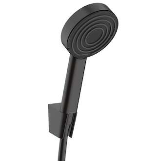 Hansgrohe Pulsify S - Set sprchové hlavice, držáku a hadice, EcoSmart+, matná černá 24307670