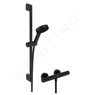 Hansgrohe Pulsify Select S - Sprchový set s termostatem, 3 proudy, EcoSmart, matná černá 24272670