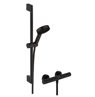 Hansgrohe Pulsify Select S - Sprchový set s termostatem, 3 proudy, EcoSmart, matná černá 24272670