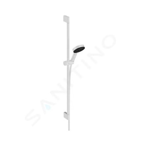Hansgrohe Pulsify Select - Set sprchové hlavice, 3 proudy, tyče 96 cm a hadice, matná bílá 24170700