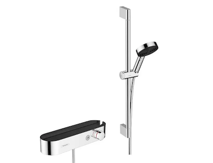 Hansgrohe Pulsify Select - Sprchový set Relaxation s termostatem, 3 proudy, s tyčí 65 cm, chrom 24260000