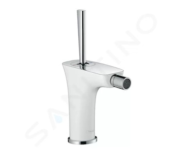 Hansgrohe PuraVida - Bidetová baterie s výpustí, bílá/chrom 15270400
