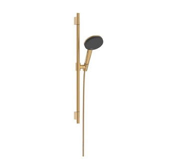 Hansgrohe Raindance Alive Select S - Set sprchové hlavice, tyče a hadice, 3 proudy, EcoSmart, kartáčovaný bronz 24602140