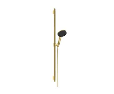 Hansgrohe Raindance Alive Select S - Set sprchové hlavice, tyče a hadice, 3 proudy, EcoSmart, leštěný vzhled zlata 24603990