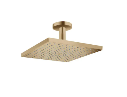 Hansgrohe Raindance E - Hlavová sprcha 300 Air, 1 proud, se stropním připojením, kartáčovaný bronz 26250140