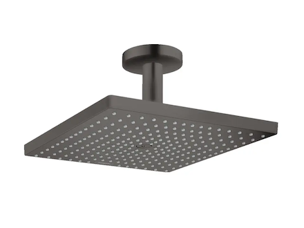 Hansgrohe Raindance E - Hlavová sprcha, 30x30 cm, EcoSmart, kartáčovaný černý chrom 26251340