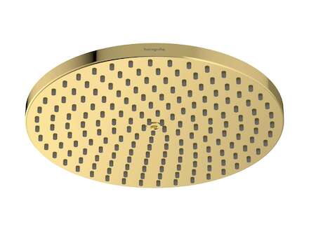 Hansgrohe Raindance S - Hlavová sprcha, průměr 24 cm, EcoSmart, leštěný vzhled zlata 27624990