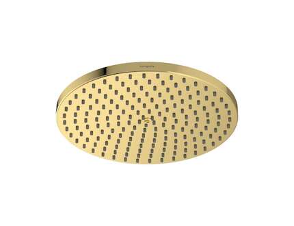 Hansgrohe Raindance S - Hlavová sprcha, průměr 24 cm, EcoSmart+, leštěný vzhled zlata 28821990