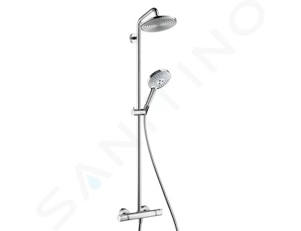 Hansgrohe Raindance S - Sprchový set Showerpipe 240 s termostatem, 3 proudy,  EcoSmart 9 l/min, chrom 27116000