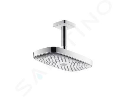 Hansgrohe Raindance Select E - Hlavová sprcha 300 2jet s přívodem od stropu 10 cm, EcoSmart, chrom 26608000