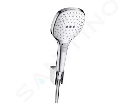 Hansgrohe Raindance Select E - Set sprchové hlavice, 3 proudy, držáku a hadice, bílá/chrom 26720400