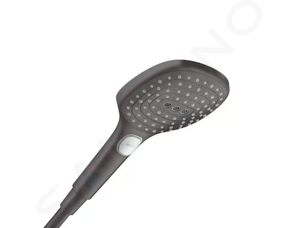 Hansgrohe Raindance Select E - Sprchová hlavice 120, 3 proudy, kartáčovaný černý chrom 26520340