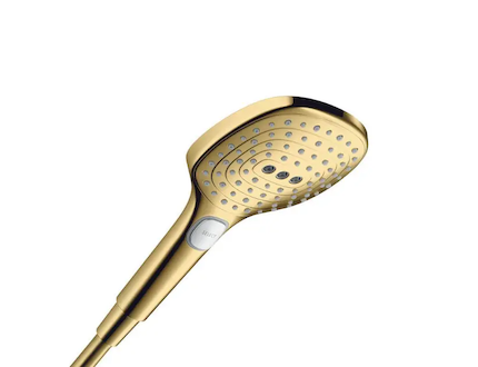 Hansgrohe Raindance Select E - Sprchová hlavice 120, 3 proudy, leštěný vzhled zlata 26520990