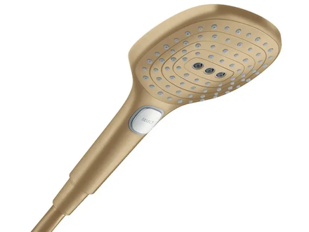 Hansgrohe Raindance Select E - Sprchová hlavice, 3 proudy, EcoSmart, kartáčovaný bronz 28728140