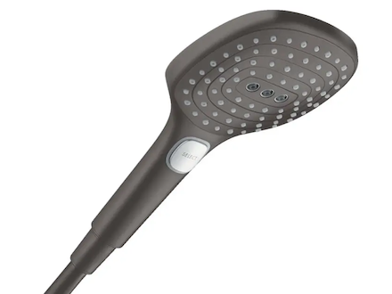 Hansgrohe Raindance Select E - Sprchová hlavice, 3 proudy, EcoSmart, kartáčovaný černý chrom 28728340