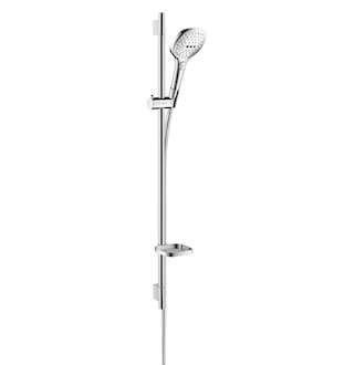 Hansgrohe Raindance Select E - Sprchová souprava 120, 3 proudy, EcoSmart 9 l/min, bílá/chrom 26623400