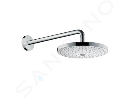 Hansgrohe Raindance Select S - Hlavová sprcha 240, 2 proudy, sprchové rameno 39 cm, bílá/chrom 26466400