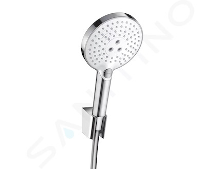 Hansgrohe Raindance Select S - Set sprchové hlavice, 3 proudy, držáku a hadice, bílá/chrom 26721400