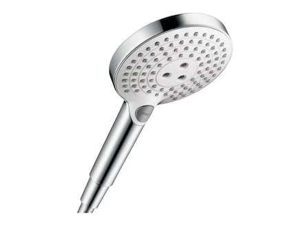 Hansgrohe Raindance Select S - Sprchová hlavice 120, 3 proudy, EcoSmart, bílá/chrom 26531400