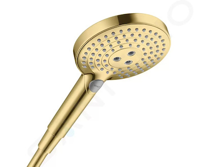 Hansgrohe Raindance Select S - Sprchová hlavice 120, 3 proudy, EcoSmart, leštěný vzhled zlata 26531990