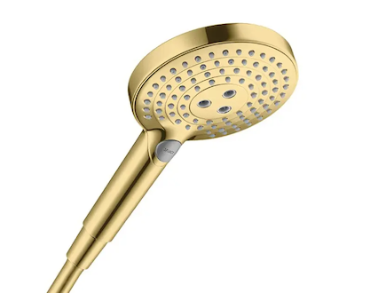 Hansgrohe Raindance Select S - Sprchová hlavice 120, 3 proudy, EcoSmart, leštěný vzhled zlata 26531990