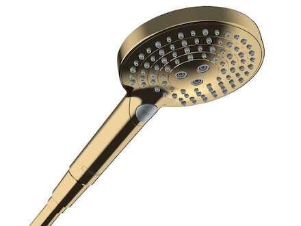 Hansgrohe Raindance Select S - Sprchová hlavice, 3 proudy, EcoSmart+, leštěný vzhled zlata 26516990