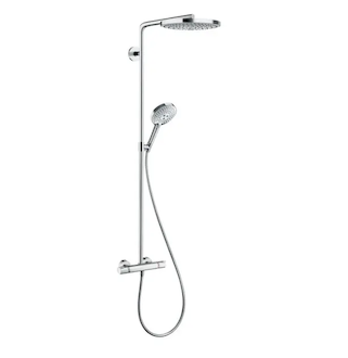 Hansgrohe Raindance Select S - Sprchový set s termostatem, 24 cm, 2 proudy, bílá/chrom 27129400